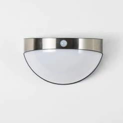 Hofstein Pori Aussenwandleuchte Solar LED Chrom, 1-flammig, Bewegungsmelder -Außenleuchten Verkäufe pori aussenwandleuchte solar h3023600 2