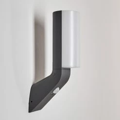 Hofstein Porus Außenwandleuchte LED Anthrazit, 1-flammig, Bewegungsmelder -Außenleuchten Verkäufe porus aussenwandleuchte h3305782 12