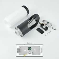 Hofstein Ruti Außenwandleuchte Schwarz, 1-flammig, Bewegungsmelder -Außenleuchten Verkäufe ruti aussenwandleuchte h3598863 4