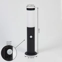 Hofstein Ruti Sockelleuchte Schwarz, 1-flammig, Bewegungsmelder -Außenleuchten Verkäufe ruti sockelleuchte h3576618 3