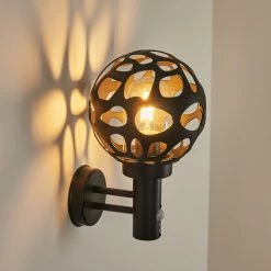 Hofstein Saaseg Au&szlig;enwandleuchte Anthrazit, 1-flammig, Bewegungsmelder -Außenleuchten Verkäufe saaseg aussenwandleuchte h3438558 10