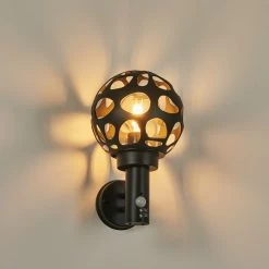 Hofstein Saaseg Au&szlig;enwandleuchte Anthrazit, 1-flammig, Bewegungsmelder -Außenleuchten Verkäufe saaseg aussenwandleuchte h3438558 6