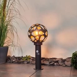 Hofstein Saaseg Wegeleuchte Schwarz, 1-flammig, Bewegungsmelder -Außenleuchten Verkäufe saaseg wegeleuchte h3438848 10