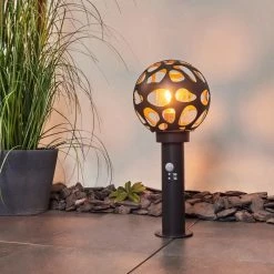 Hofstein Saaseg Wegeleuchte Schwarz, 1-flammig, Bewegungsmelder -Außenleuchten Verkäufe saaseg wegeleuchte h3438848 6