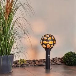 Hofstein Saaseg Wegeleuchte Schwarz, 1-flammig, Bewegungsmelder -Außenleuchten Verkäufe saaseg wegeleuchte h3438848 8