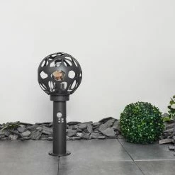 Hofstein Saaseg Wegeleuchte Schwarz, 1-flammig, Bewegungsmelder -Außenleuchten Verkäufe saaseg wegeleuchte h3438848 9