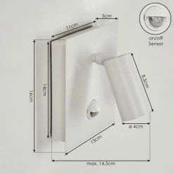 Hofstein Saeter Au&szlig;enwandleuchte LED Wei&szlig;, 1-flammig, Bewegungsmelder -Außenleuchten Verkäufe saeter aussenwandleuchte h3438695 3