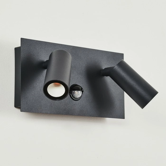 Hofstein Saeter Außenwandleuchte LED Schwarz, 2-flammig, Bewegungsmelder 10 Hofstein Saeter Außenwandleuchte LED Schwarz, 2-flammig, Bewegungsmelder – Bild 10