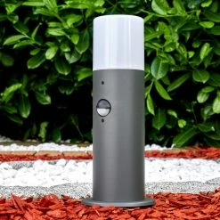 Hofstein Schafhaus Sockelleuchte Anthrazit, 1-flammig, Bewegungsmelder -Außenleuchten Verkäufe schafhaus sockelleuchte h3292907 do1 7