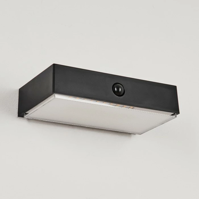Hofstein Seilhac Solarwandleuchte LED Schwarz, 1-flammig, Bewegungsmelder 12 Hofstein Seilhac Solarwandleuchte LED Schwarz, 1-flammig, Bewegungsmelder – Bild 12
