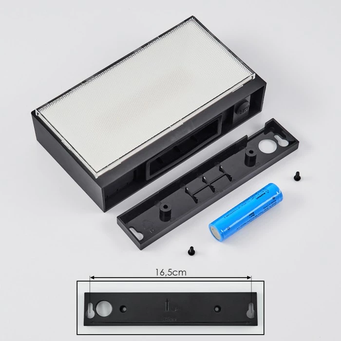 Hofstein Seilhac Solarwandleuchte LED Schwarz, 1-flammig, Bewegungsmelder 5 Hofstein Seilhac Solarwandleuchte LED Schwarz, 1-flammig, Bewegungsmelder – Bild 5