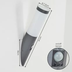 Hofstein Sessa Außenwandleuchte Anthrazit, 1-flammig, Bewegungsmelder -Außenleuchten Verkäufe sessa aussenwandleuchte h3018408 2