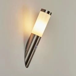 Hofstein Sessa Außenwandleuchte Nickel-Matt, 1-flammig, Bewegungsmelder -Außenleuchten Verkäufe sessa aussenwandleuchte h3539835 6