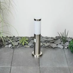 Hofstein Sessa Wegeleuchte Nickel-Matt, 1-flammig, Bewegungsmelder -Außenleuchten Verkäufe sessa wegeleuchte h3018064 11