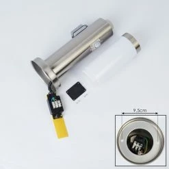 Hofstein Sessa Wegeleuchte Nickel-Matt, 1-flammig, Bewegungsmelder -Außenleuchten Verkäufe sessa wegeleuchte h3018064 4