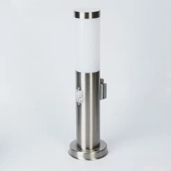 Hofstein Sessa Wegeleuchte Nickel-Matt, 1-flammig, Bewegungsmelder -Außenleuchten Verkäufe sessa wegeleuchte h3018064 7