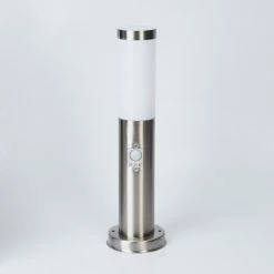 Hofstein Sessa Wegeleuchte Nickel-Matt, 1-flammig, Bewegungsmelder -Außenleuchten Verkäufe sessa wegeleuchte h3018088 7