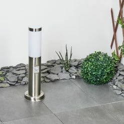 Hofstein Sessa Wegeleuchte Nickel-Matt, 1-flammig, Bewegungsmelder -Außenleuchten Verkäufe sessa wegeleuchte h3018088 9