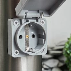 Hofstein Sessa Wegeleuchte Nickel-Matt, 1-flammig, Bewegungsmelder -Außenleuchten Verkäufe sessa wegeleuchte h3018163 5