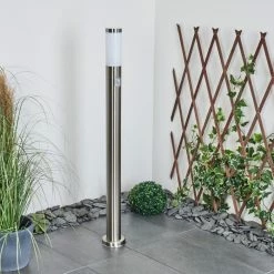 Hofstein Sessa Wegeleuchte Nickel-Matt, 1-flammig, Bewegungsmelder -Außenleuchten Verkäufe sessa wegeleuchte h3018187 10