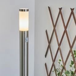 Hofstein Sessa Wegeleuchte Nickel-Matt, 1-flammig, Bewegungsmelder -Außenleuchten Verkäufe sessa wegeleuchte h3018187 6