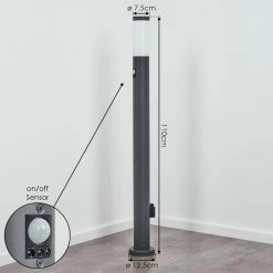 Hofstein Sessa Wegeleuchte Anthrazit, 1-flammig, Bewegungsmelder 15 Hofstein Sessa Wegeleuchte Anthrazit, 1-flammig, Bewegungsmelder -Außenleuchten Verkäufe sessa wegeleuchte h3018347 3