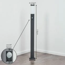 Hofstein Sessa Wegeleuchte Anthrazit, 1-flammig, Bewegungsmelder -Außenleuchten Verkäufe sessa wegeleuchte h3018378 3