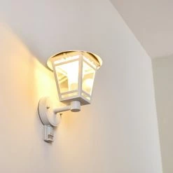 Hofstein Siera Außenwandleuchte Weiß, 1-flammig, Bewegungsmelder -Außenleuchten Verkäufe siera aussenwandleuchte h3029947 2