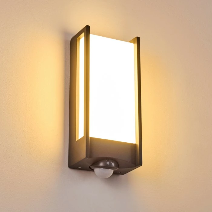 Hofstein Skove Außenwandleuchte LED Anthrazit, 1-flammig, Bewegungsmelder 7 Hofstein Skove Außenwandleuchte LED Anthrazit, 1-flammig, Bewegungsmelder – Bild 7