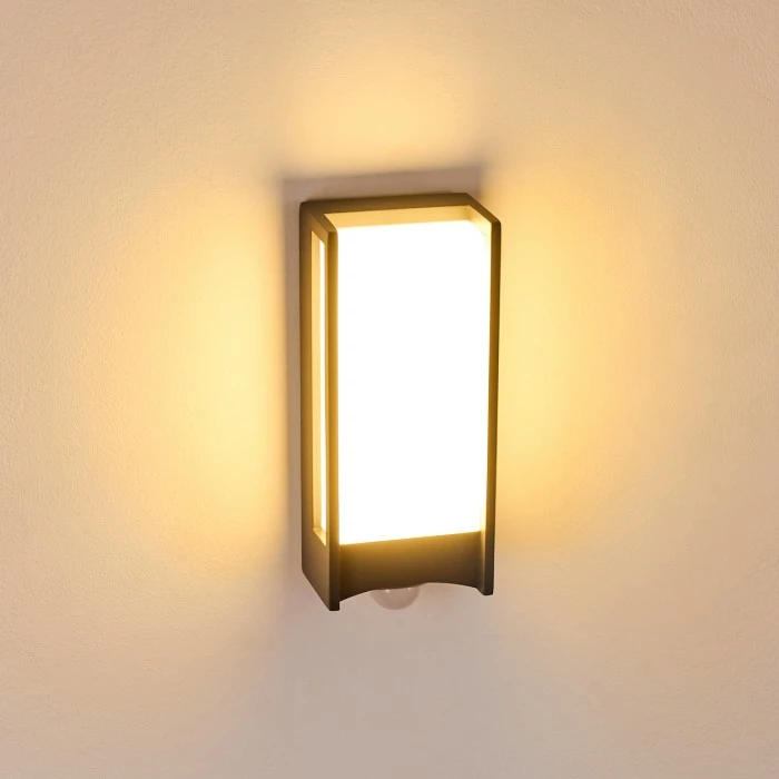 Hofstein Skove Außenwandleuchte LED Anthrazit, 1-flammig, Bewegungsmelder 8 Hofstein Skove Außenwandleuchte LED Anthrazit, 1-flammig, Bewegungsmelder – Bild 8