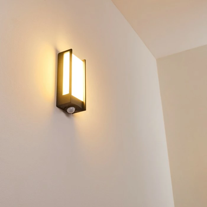 Hofstein Skove Außenwandleuchte LED Anthrazit, 1-flammig, Bewegungsmelder 10 Hofstein Skove Außenwandleuchte LED Anthrazit, 1-flammig, Bewegungsmelder – Bild 10