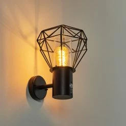 Hofstein Solda Außenwandleuchte Schwarz, 1-flammig, Bewegungsmelder -Außenleuchten Verkäufe solda aussenwandleuchte h3401446 6