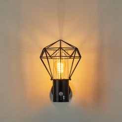 Hofstein Solda Außenwandleuchte Schwarz, 1-flammig, Bewegungsmelder -Außenleuchten Verkäufe solda aussenwandleuchte h3401446 7