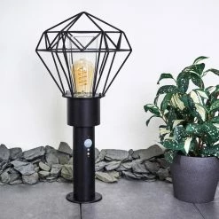 Hofstein Solda Wegeleuchte Schwarz, 1-flammig, Bewegungsmelder -Außenleuchten Verkäufe solda wegeleuchte h3409008 10