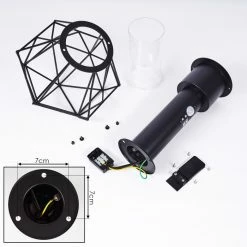 Hofstein Solda Wegeleuchte Schwarz, 1-flammig, Bewegungsmelder -Außenleuchten Verkäufe solda wegeleuchte h3409008 4