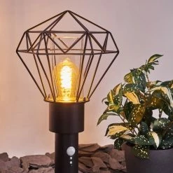 Hofstein Solda Wegeleuchte Schwarz, 1-flammig, Bewegungsmelder -Außenleuchten Verkäufe solda wegeleuchte h3409008 6