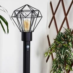 Hofstein Solda Wegeleuchte Schwarz, 1-flammig, Bewegungsmelder -Außenleuchten Verkäufe solda wegeleuchte h3409039 10