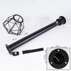 Hofstein Solda Wegeleuchte Schwarz, 1-flammig, Bewegungsmelder -Außenleuchten Verkäufe solda wegeleuchte h3409039 4