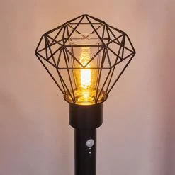 Hofstein Solda Wegeleuchte Schwarz, 1-flammig, Bewegungsmelder -Außenleuchten Verkäufe solda wegeleuchte h3409039 9