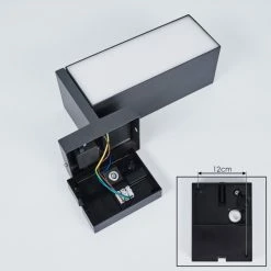 Hofstein Swanek Außenwandleuchte LED Anthrazit, 1-flammig, Bewegungsmelder -Außenleuchten Verkäufe swanek aussenwandleuchte h3428818 4