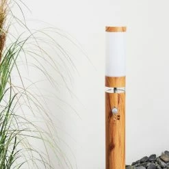 Hofstein Tenvik Wegeleuchte Braun, Holz dunkel, 1-flammig, Bewegungsmelder -Außenleuchten Verkäufe tenvik wegeleuchte h3427798 10