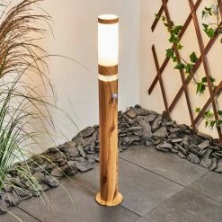 Hofstein Tenvik Wegeleuchte Braun, Holz dunkel, 1-flammig, Bewegungsmelder -Außenleuchten Verkäufe tenvik wegeleuchte h3427798 11