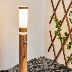 Hofstein Tenvik Wegeleuchte Braun, Holz dunkel, 1-flammig, Bewegungsmelder -Außenleuchten Verkäufe tenvik wegeleuchte h3427798 8