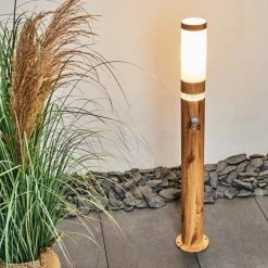 Hofstein Tenvik Wegeleuchte Braun, Holz dunkel, 1-flammig, Bewegungsmelder -Außenleuchten Verkäufe tenvik wegeleuchte h3427798 9