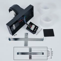 Hofstein Tiarp Außenwandleuchte LED Schwarz, 2-flammig, Bewegungsmelder -Außenleuchten Verkäufe tiarp aussenwandleuchte h3428689 4