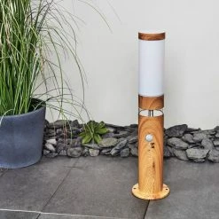 Hofstein Tise Wegeleuchte Braun, Holzoptik, 2-flammig, Bewegungsmelder -Außenleuchten Verkäufe tise wegeleuchte h3445624 9