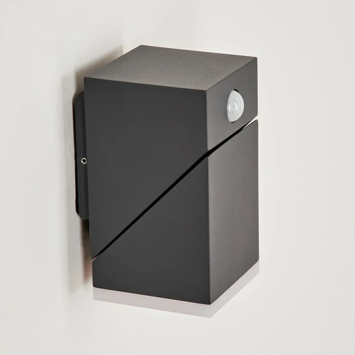 Hofstein Toogong Außenwandleuchte LED Anthrazit, 1-flammig, Bewegungsmelder 11 Hofstein Toogong Außenwandleuchte LED Anthrazit, 1-flammig, Bewegungsmelder – Bild 11