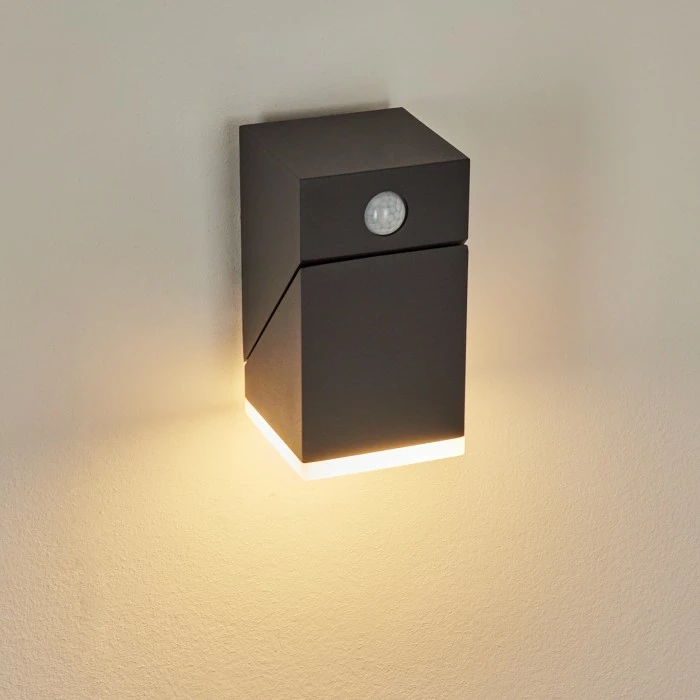 Hofstein Toogong Außenwandleuchte LED Anthrazit, 1-flammig, Bewegungsmelder 12 Hofstein Toogong Außenwandleuchte LED Anthrazit, 1-flammig, Bewegungsmelder – Bild 12