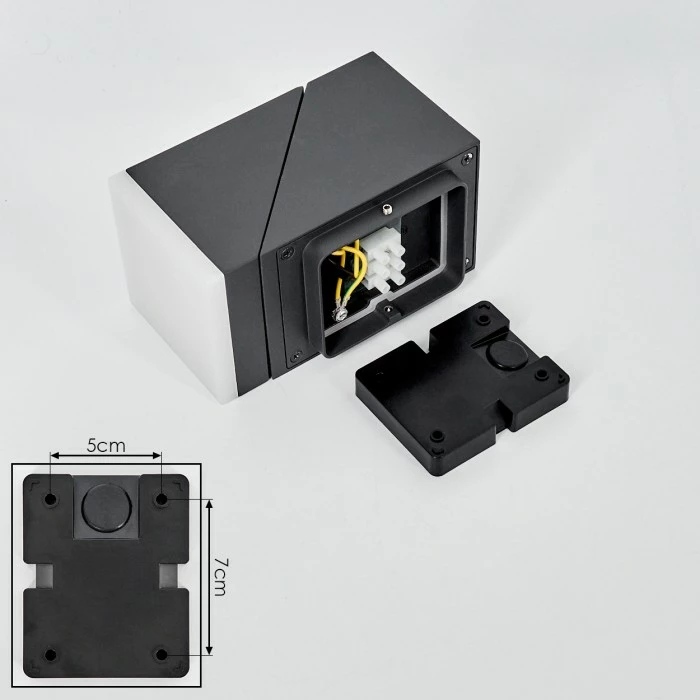 Hofstein Toogong Außenwandleuchte LED Anthrazit, 1-flammig, Bewegungsmelder 5 Hofstein Toogong Außenwandleuchte LED Anthrazit, 1-flammig, Bewegungsmelder – Bild 5