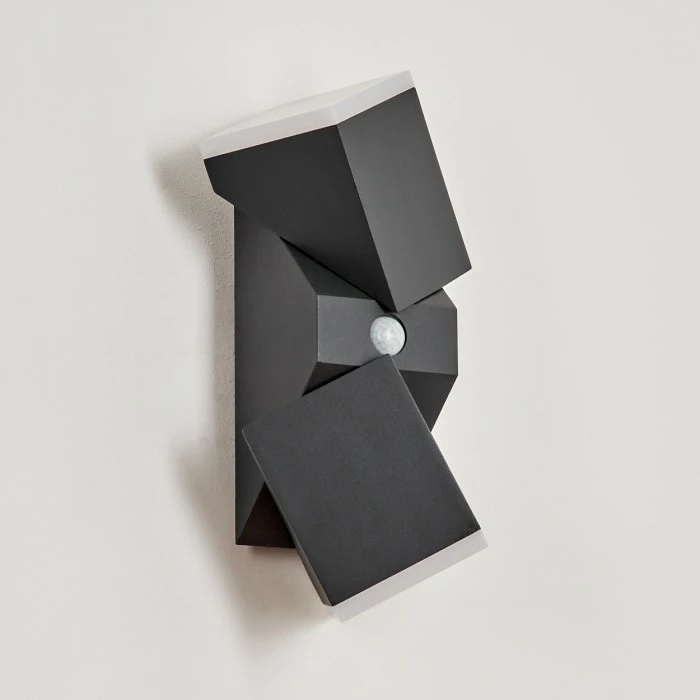 Hofstein Toogong Außenwandleuchte LED Anthrazit, 2-flammig, Bewegungsmelder 6 Hofstein Toogong Außenwandleuchte LED Anthrazit, 2-flammig, Bewegungsmelder – Bild 6